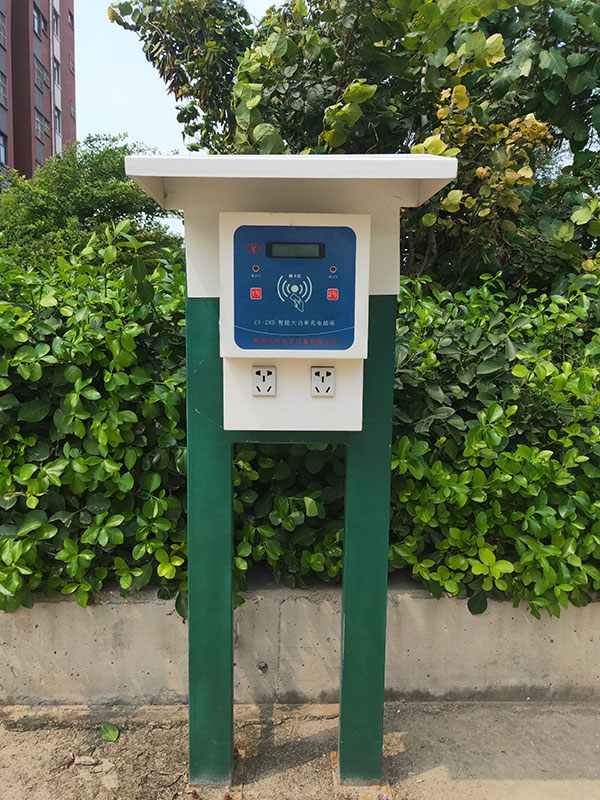 一諾林花小筑2路刷卡智能充電站安裝案例圖1